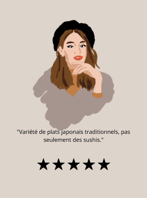 Variété de plats japonais traditionnels, pas seulement des sushis.