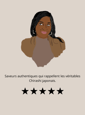 Saveurs authentiques qui rappellent les véritables Chirashi japonais.